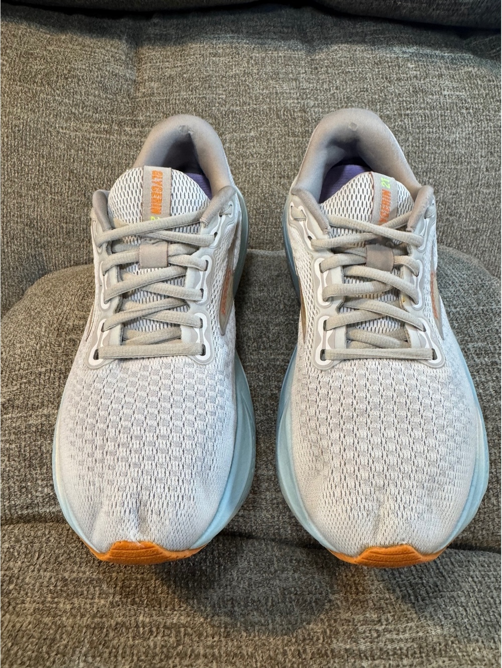 Brooks Glycerin 21 Womens sneakers Coconut/Aqua/Autumn Sunset 1204081B195 Size 8 - Picture 3 of 12